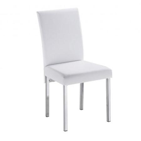Imagem de Kit 2 Cadeiras Vitória para Sala de Jantar-Assento sintético branco