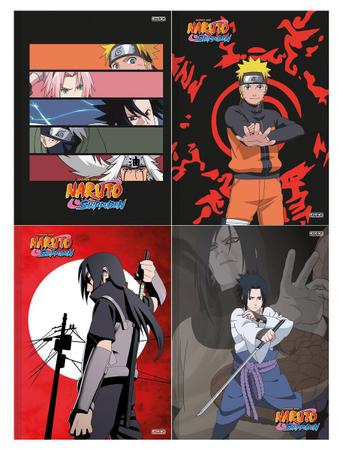 Kit 2 Cadernos Naruto Shippuden Brochurinha Pequeno 80 Fls Naruto