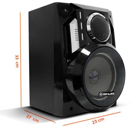 Imagem de Kit 2 Caixa Som Shutt Home Theather Acoustic System Ambiente 260w RMS Ativa + Passiva Bluetooth LED