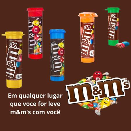 Kit 2 Caixas Confeito Chocolate Tubo M&ms 30g C/12 - Atacado - M&MS Imagem de Kit 2 Caixas Confeito Chocolate Tubo M&ms 30g C/12 - Atacado