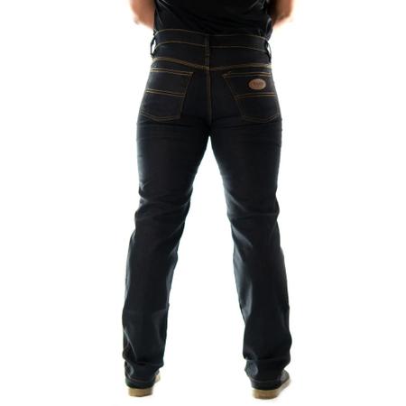Imagem de Kit 2 Calça Jeans Com Elastano Lycra Barata Reforçada Masculino Uniforme De Trabalho