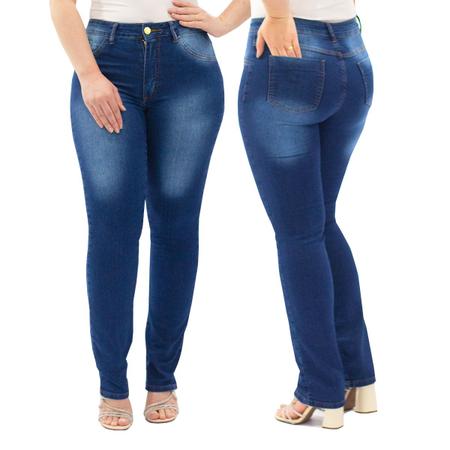 Imagem de kit 2 Calça Jeans Feminina Com Lycra