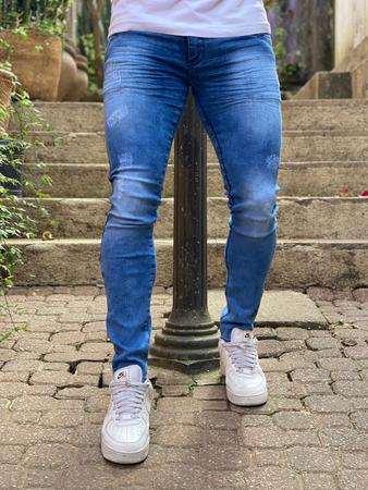 Kit 4 Calça Jeans Masculina Skinny com Lycra (02050911) - ROTA 77