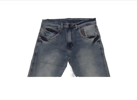 Imagem de Kit 2 Calça Jeans Masculina Slim Clara Elastano Nº 44