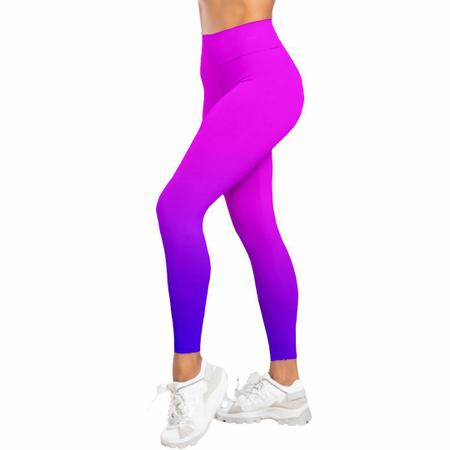 Imagem de Kit 2 Calca Legging Fitness Feminina Academia Degrade Caminhada Treino Funcional Dia a dia Grossa