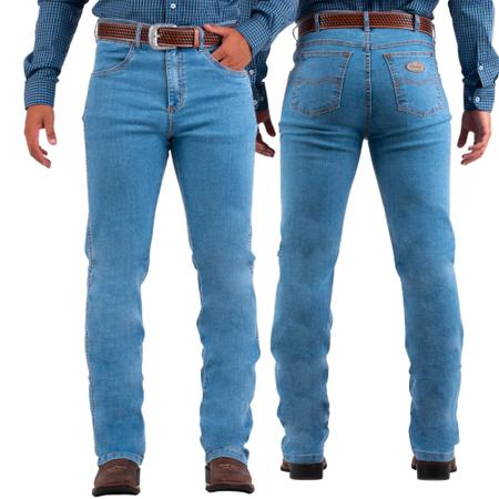 Imagem de Kit 2 calças jeans tassa masculina cowboy cut algodão com elastano