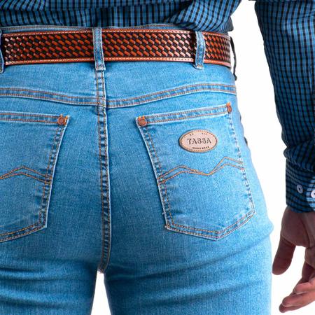 Imagem de Kit 2 calças jeans tassa masculina cowboy cut algodão com elastano