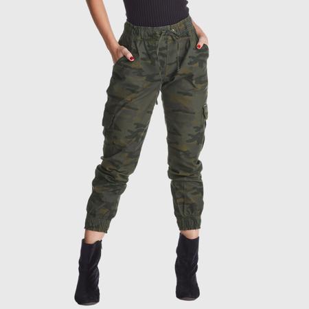 Imagem de Kit 2 Calças Jogger HNO Jeans Bolso Lateral Camuflada e Azul Claro