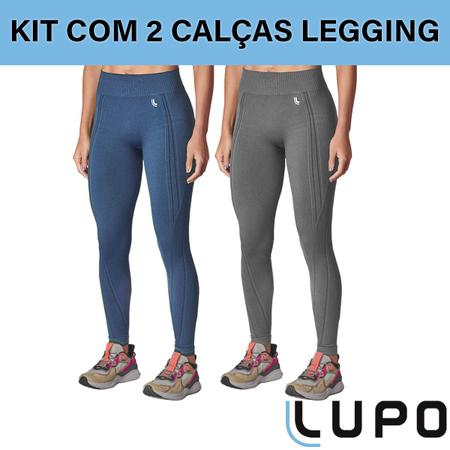 Imagem de Kit 2 Calças Legging Lupo Sport Original Feminina Academia Leguin Legues Fitness Levanta Empina Bumbum