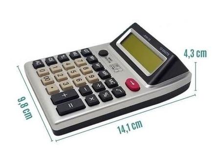 Imagem de Kit 2 Calculadora Com Duplo Visor + Testa Dinheiro Falso