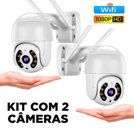 Imagem de Kit 2 Câmeras Ip Externa 100% À Prova D'Água Wi-Fi Icsee