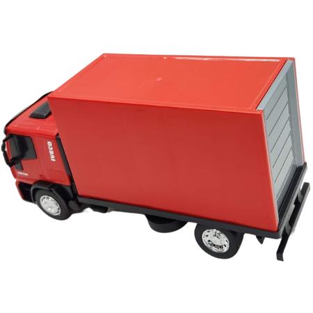 Caminhão Brinquedo Infantil Carga de Madeira Grande Iveco