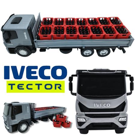 Kit 2 Caminhões De Brinquedo Iveco Tector - Caminhão De Engradados