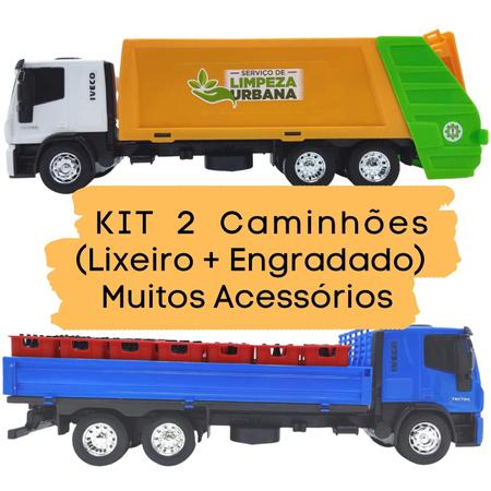 Caminhão de Brinquedo azul - IVECO Tector Dropside-ref 341 - USUAL -  Caminhões, Motos e Ônibus de Brinquedo - Magazine Luiza