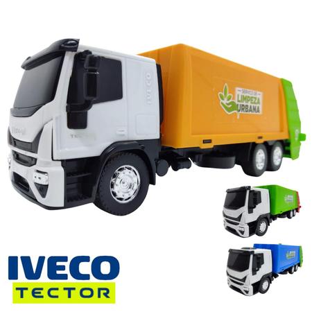 Kit 2 Caminhões De Brinquedo Iveco Tector - Caminhão De Engradados