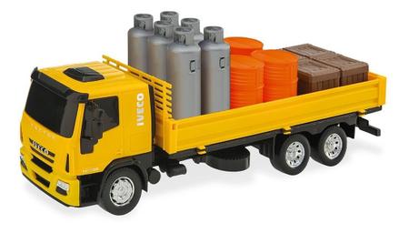 Imagem de Kit 2 Caminhões Miniatura Linha Iveco - Caminhão Iveco Hi Way Tanque + Caminhão Carga Gás Tector