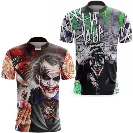 KIT 2 Camisa De Quebrada Mandrake Masculina Metralha Joker Grau Camiseta de  Favela - Branco