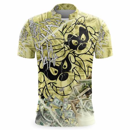 KIT 2 Camisa De Quebrada Mandrake Masculina Metralha Joker Grau Camiseta de  Favela - Branco