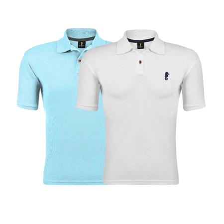 Kit 2 Camisas Polo Masculina Piquet Polo Marine - Camisas Pólo