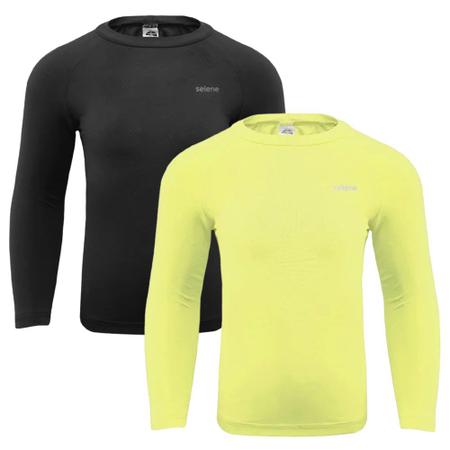 Kit 2 Camisas Térmicas Selene Proteção UV50+ Juvenil Imagem de Kit 2 Camisas Térmicas Selene Proteção UV50+ Juvenil