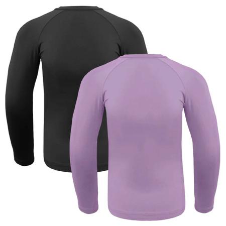 Kit 2 Camisas Térmicas Selene Proteção UV50+ Juvenil Imagem de Kit 2 Camisas Térmicas Selene Proteção UV50+ Juvenil