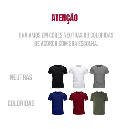 Imagem de KIT 2 CAMISETA Masculina ALGODÃO Slim Fit Básica Camisa Academia Corrida Casual 728