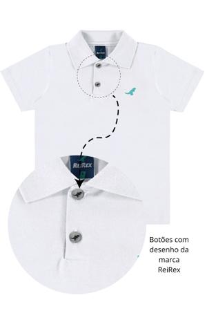 Imagem de Kit 2 Camisetas Básicas Gola Polo Menino Infantil ReiRex