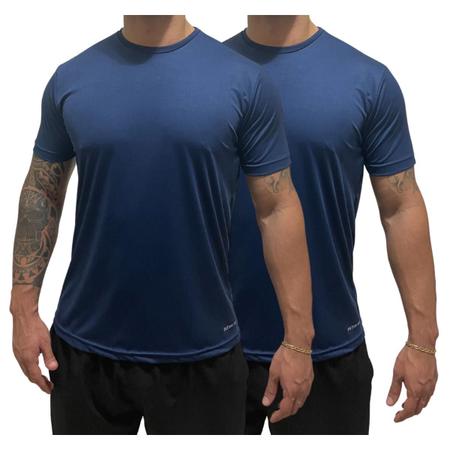 Imagem de Kit 2 Camisetas Dry Fit Premium Básica Academia Esporte UV50