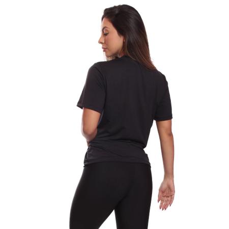 Imagem de Kit 2 Camisetas Feminina Dry Fit Básica Lisa Proteção Solar UV Térmica Blusa Academia Esporte Camisa