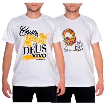 Camisetas Com Frases Evangelicas Masculina Camisa Estampada