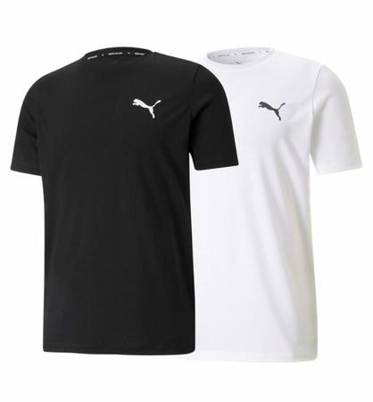 Kit 2 Camisetas Puma Active Small Logo Masculina Imagem de Kit 2 Camisetas Puma Active Small Logo Masculina