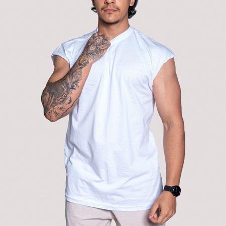 Imagem de Kit 2 Camisetas Regata Oversized Masculina Lisa Camiseta Streetwear 100% Algodão