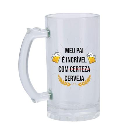 Imagem de Kit 2 Canecas De Chopp De Vidro Para Sublimação 475ml