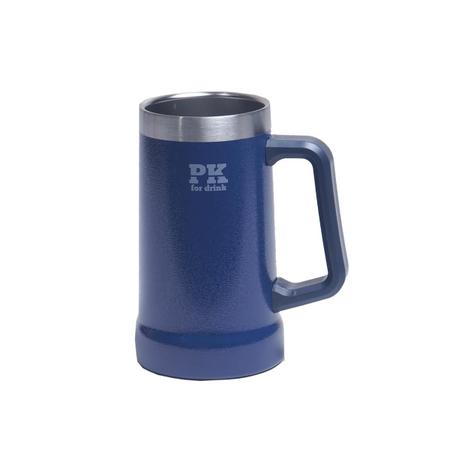 Imagem de Kit 2 Canecas Térmicas 709ml Cerveja Gelada PK For Drink Azul e Preta