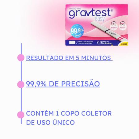 Ofertas de Teste de Gravidez Cimed Gravtest Easy 1 unidade