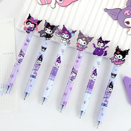 Imagem de Kit 2 Caneta Retrátil Esferográfica Turma Hello Kitty Kawaii