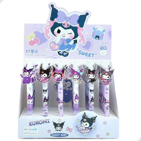 Imagem de Kit 2 Caneta Retrátil Esferográfica Turma Hello Kitty Kawaii