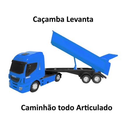 Caminhão de Areia Caçamba Brinquedo Iveco Realista 40cm - Usual Brinquedos  - Caminhões, Motos e Ônibus de Brinquedo - Magazine Luiza