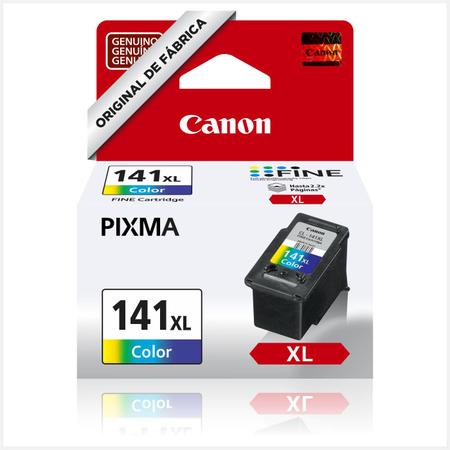 Imagem de Kit 2 Cartuchos Canon PG140XL Preto CL141XL Color Para Impressoras MG2110 MG2210 MG3110 MG3210 MG3510