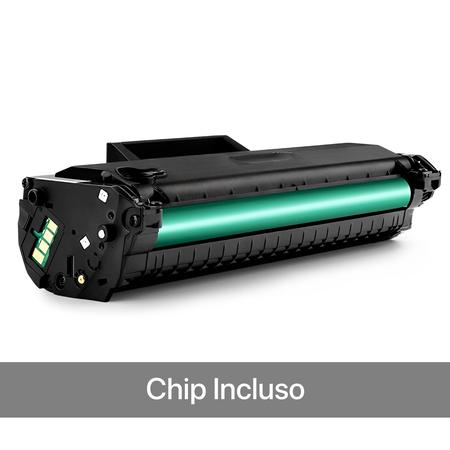 Imagem de Kit 2 Cartuchos Toner 105A W1105A Compatível Com Chip Preto 1.000págs Evolut Para Laser 107a, 107w, MFP 135a 135w 137fnw