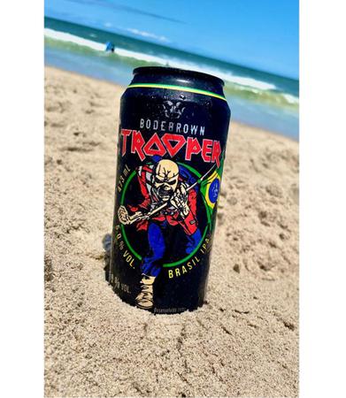 Imagem de Kit 2 Cervejas Trooper Brasil Iron Maiden Ipa 473ml Original