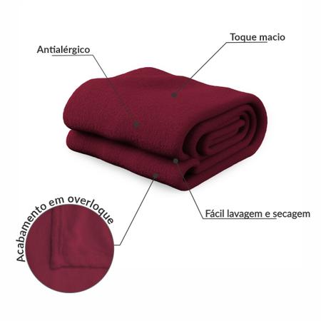 Imagem de Kit 2 Cobertor Casal Manta Fleece Antialérgico Arte Cazza
