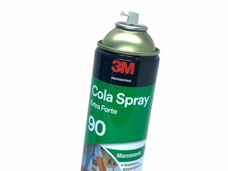 Imagem de Kit 2 Cola Spray 90 Extra Forte 3 M Madeira Fórmicas e Laminados Transparente