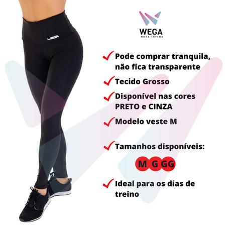 Legging Romance Preta Cinza e Branca