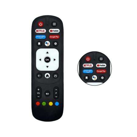 Imagem de Kit 2 Controle Remoto Para Smart Tv Vizzion Android BR32D