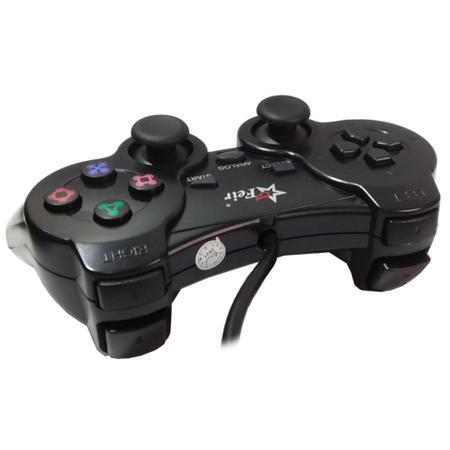 Controle Joystick USB para Computador PC Gamer PS2 e PS3 Dualshock - Feir -  Controle para PC - Magazine Luiza