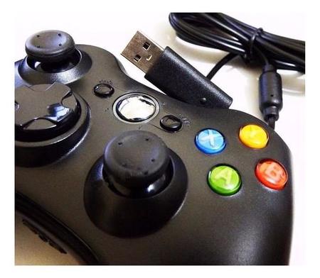 Imagem de Kit 2 Controle Xbox 360 Pc Notebook Celular Com Fio Joystick