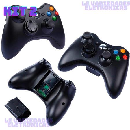 Imagem de Kit 2 Controle Xbox 360 Sem Fio - Maxmidia