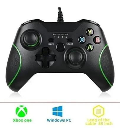 Imagem de Kit 2 Controles Compatível Xbox One Series E Pc C/ Fio
