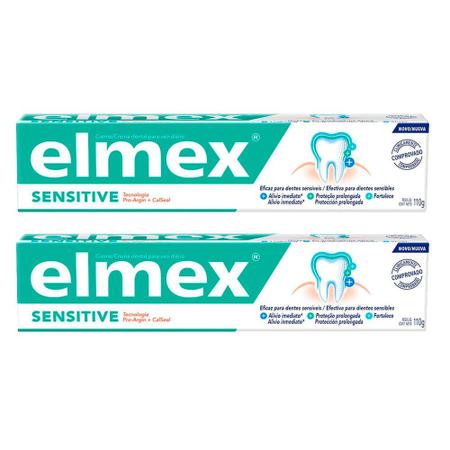 Imagem de Kit 2 Creme Dental Elmex Sensitive 110g